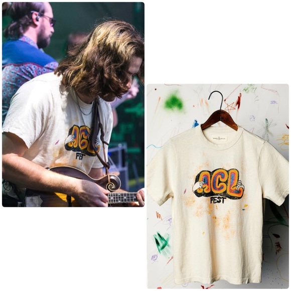 imogene + willie Tops - "hug" ACL Austin City Limits Music Festival T-shirt